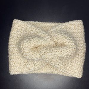 Messy bun ear warmer